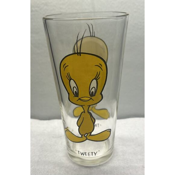 1973 Pepsi/Looney Tunes collectors‎ series soda glass featuring Tweety - Picture 1 of 5